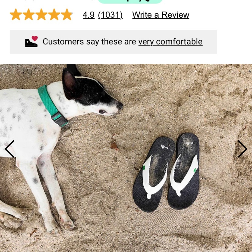 NWT Sanuk Yoga Mat FlipFlop